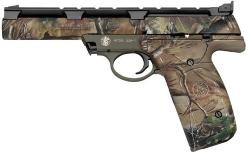 Smith & Wesson 22A Classic 22 LR 5.5 10+1 Syn Grip w/RealTree APG HD