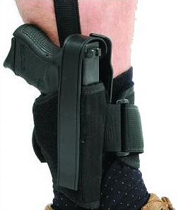 Blackhawk Ankle Holster 12 Black Knit Fabric