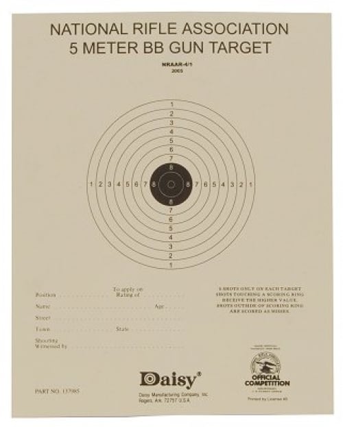 Daisy Air Rifle Paper Targets