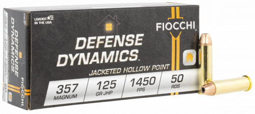Fiocchi 357 MAG 125gr  Semi Jacketed Hollow Point 50rd box