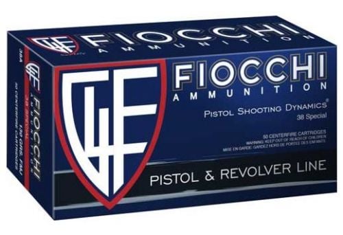 Fiocchi .38 Spc 125 Grain Semi Jacketed Hollow Point