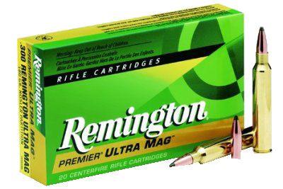 Remington Ammunition 27936 Premier 300 RUM 180 gr Swift Scirocco Bonded (SSB) 20 Bx/ 10 Cs