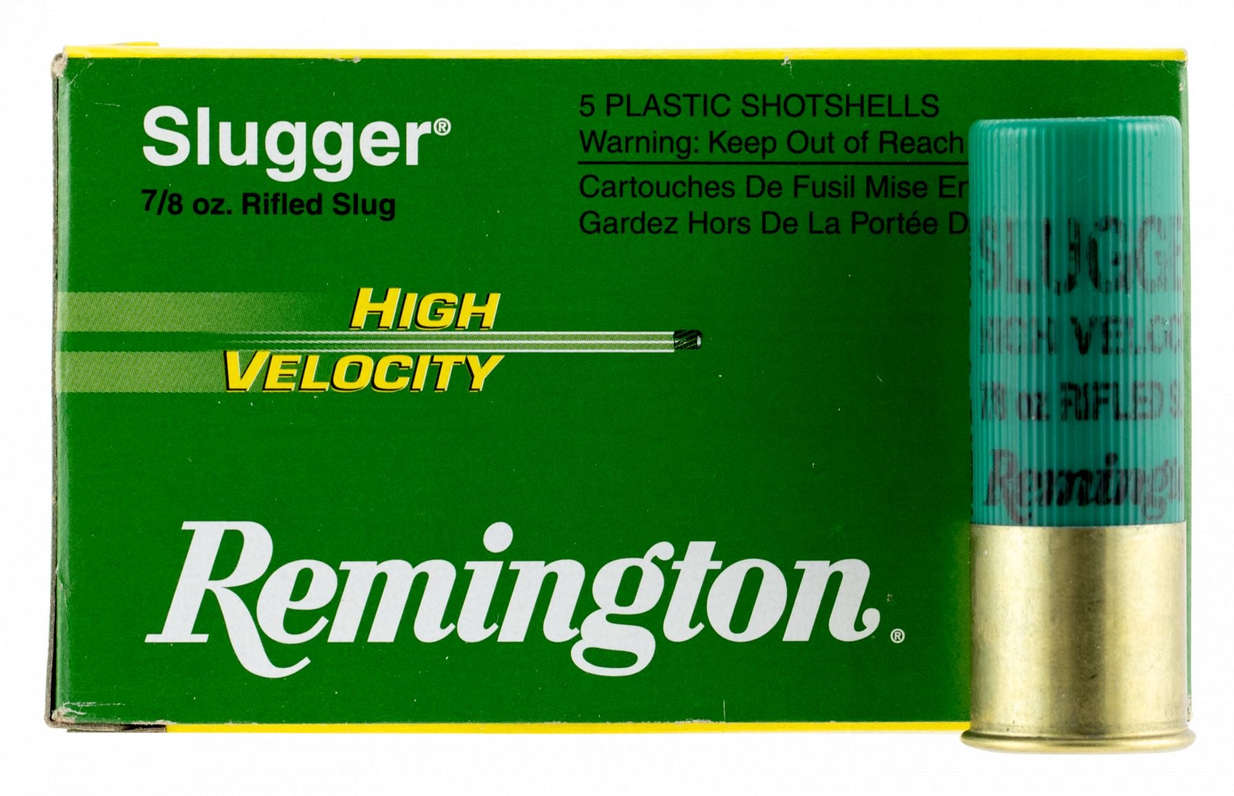 Remington Slugger High Velocity 12 Ga. 3 7/8 oz Rifled Slug, 5rd Box