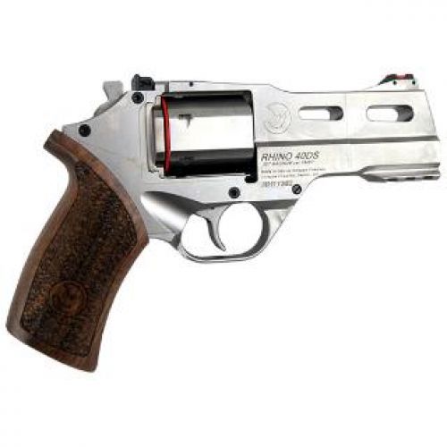 Chiappa Rhino 40SAR .357 Magnum 4 Nickel, Walnut Grip 6 Shot