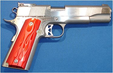 Dan Wesson 7 + 1 Round 45 ACP w/Stainless Finish/Red Flame G