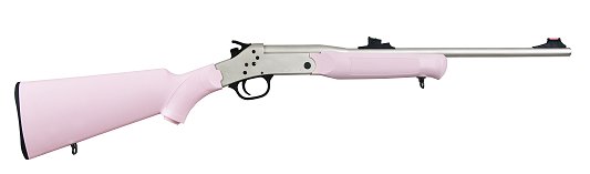 Rossi USA Single Round .22 LR  Youth w/Nickel Finish/Pink Synthetic