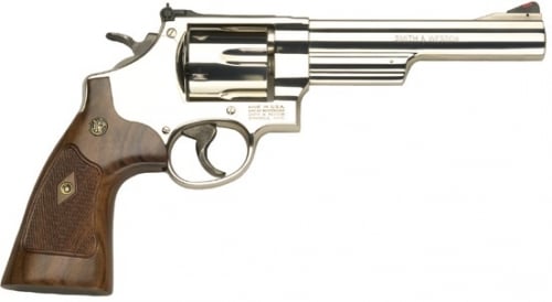 Smith & Wesson Model 57 Nickel 6 41 Magnum Revolver