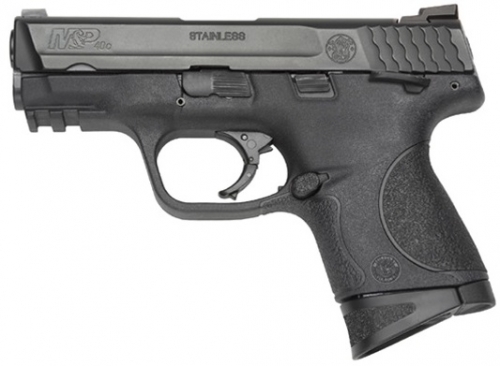 Smith & Wesson M&P 40 Compact 40 S&W 3.50 10+1 Black Stainless Steel, Interchangeable Backstrap Grip