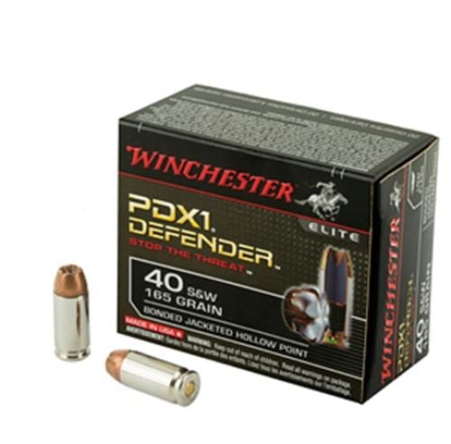 Winchester Supreme Elite 40 S&W 165 Grain Bonded PDX