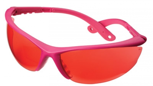 Champion Shooting Glasses w/Pink Frame/Rose Lens