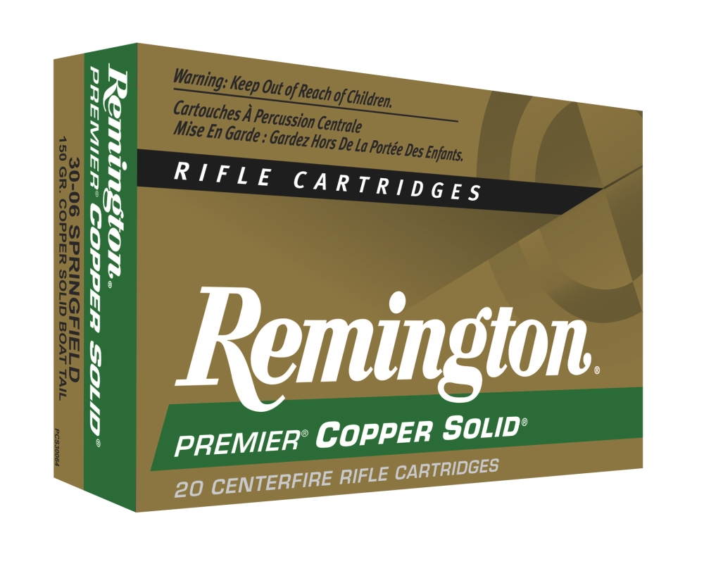 Remington Ammunition Premier 30-06 Springfield Copper Solid