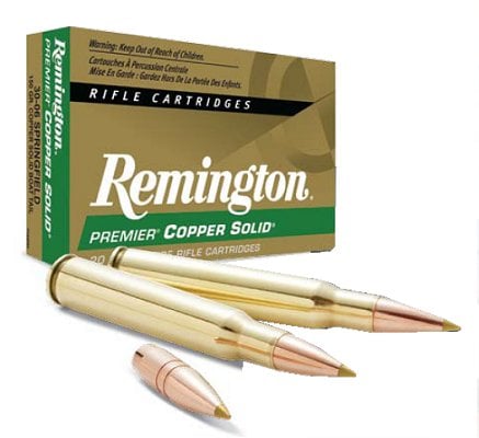 Remington 243 Winchester 80 Grain Copper Solid Tipped