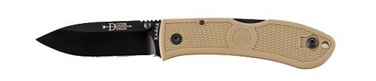 Kabar Dozier Folder Hunter Knife w/Coyote Brown Zytel Handle