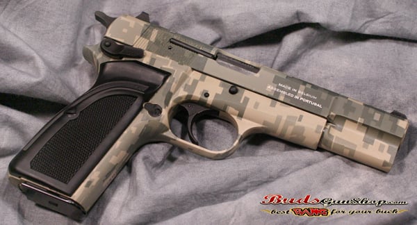 Browning 13 + 1 9MM w/Digital Green Camo Finish & Black Comp