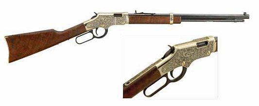 Henry .22 LR  Golden Boy Deluxe 2 w/20 Blue Barrel & American