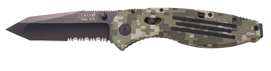 SOG Tanto Folder Knife w/Digi Camo Zytel Handle