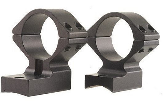 Talley Black Anodized 1 High Rings/Base Set For Winchester