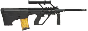 MSAR  223 Rem. w/Scope & Rail/Black Finish