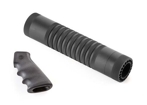 Hogue AR15 Mid Length OverMold Rubber Grip/Aluminum Forend K