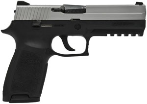Sig Sauer 10 + 1 Round 45 ACP w/Contrast Sights/Two Tone Fin