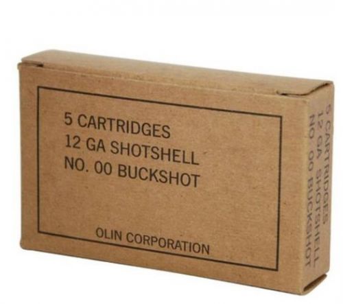 Winchester Military Grade Buckshot 12 Gauge Ammo 5 Round Box