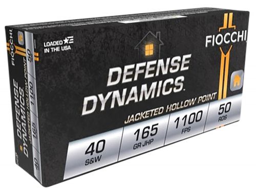 Fiocchi Pistol Shooting Dynamics Hollow Point 40 S&W Ammo 165gr  50 Round Box