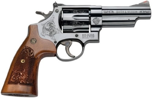Smith & Wesson Model 29 .44 Rem Mag 4\ Blue, Engraved, 6 Shot