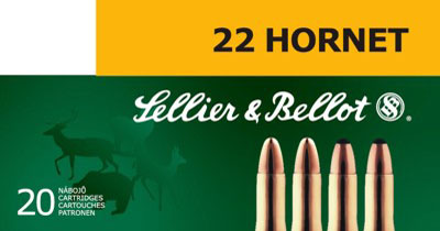 SELLIER & BELLOT 22 Hornet Soft Point 45 GR 2346 fps