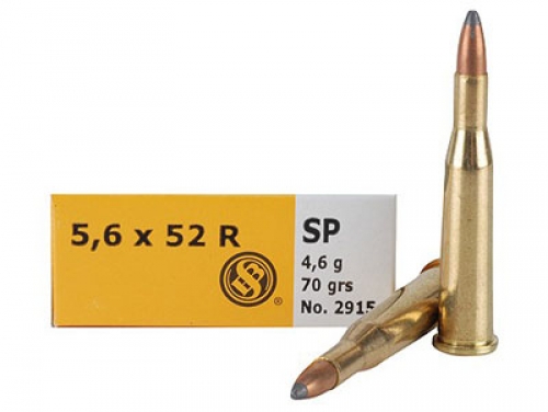 SELLIER & BELLOT 5.6mmX52R Soft Point 70 GR 2861 fps