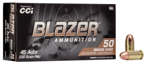 CCI Blazer Brass Ammo 45 ACP 230gr FMJ  50 Round Box