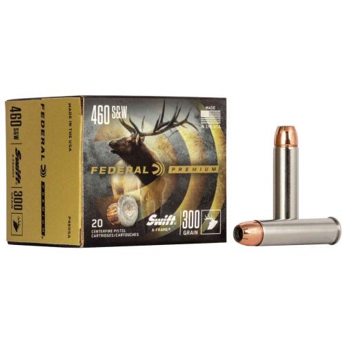 Federal Premium Swift A-Frame .460 S&W 300gr Ammo 20 Round Box