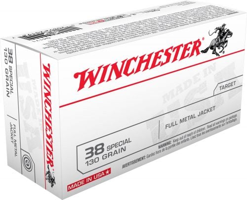 Winchester  USA 38 Spl 130gr  Full Metal Jacket 50rd box