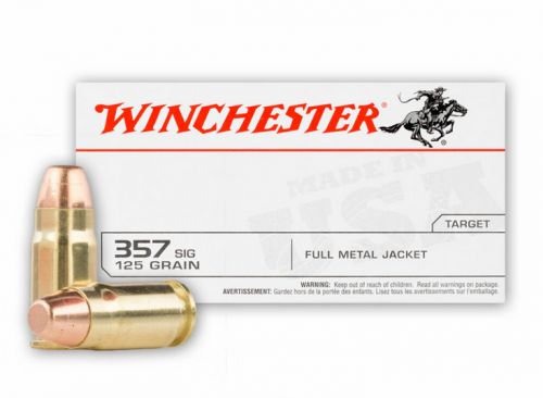 Winchester 357 Sig Sauer 125 Grain Full Metal Jacket