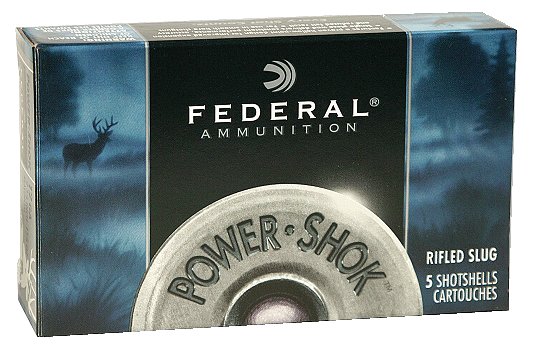 Federal Power Shok 12 Ga. 2 3/4 1 oz, Lead Rifle Slug