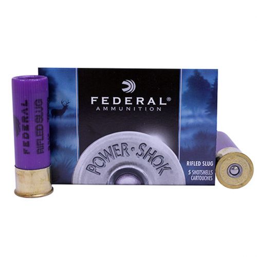 Federal Power-Shok Rifled Slug 16 ga 2 3/4 MAX 4/5 oz Slug 1600 fps - 5/box