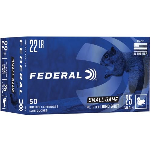 Federal Game-Shok  22 LR  #12 Lead Bird Shot 50rd box