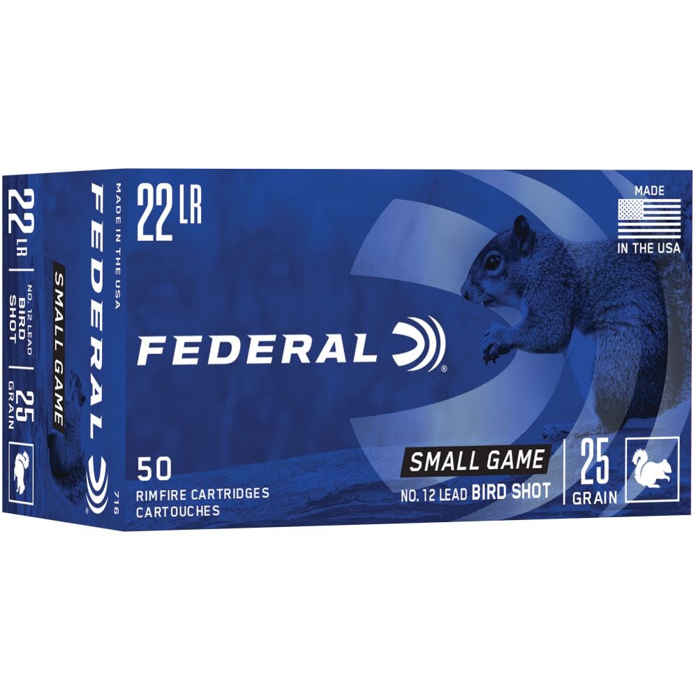 Federal Game-Shok 22 LR #12 Lead Bird Shot 50rd box