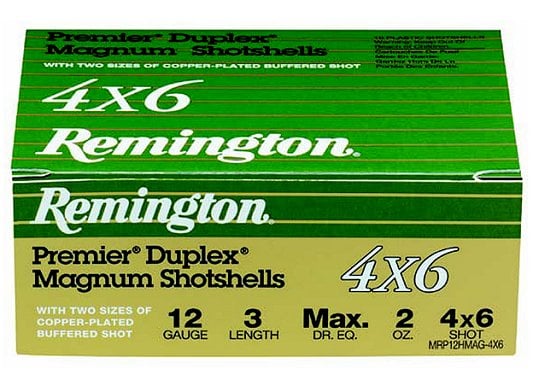 Remington Premier Duplex Magnum 12 Ga. 2 3/4 1 1/2 oz, #4x6