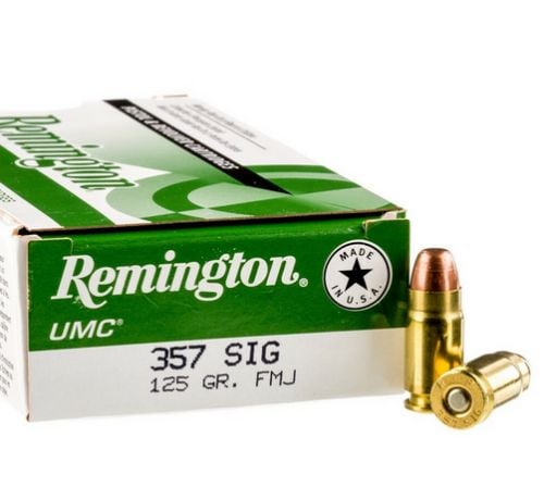 Remington 357 Sig Sauer 125 Grain Metal Case