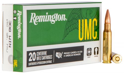 Remington UMC Full Metal Jacket 308 Winchester Ammo 20 Round Box