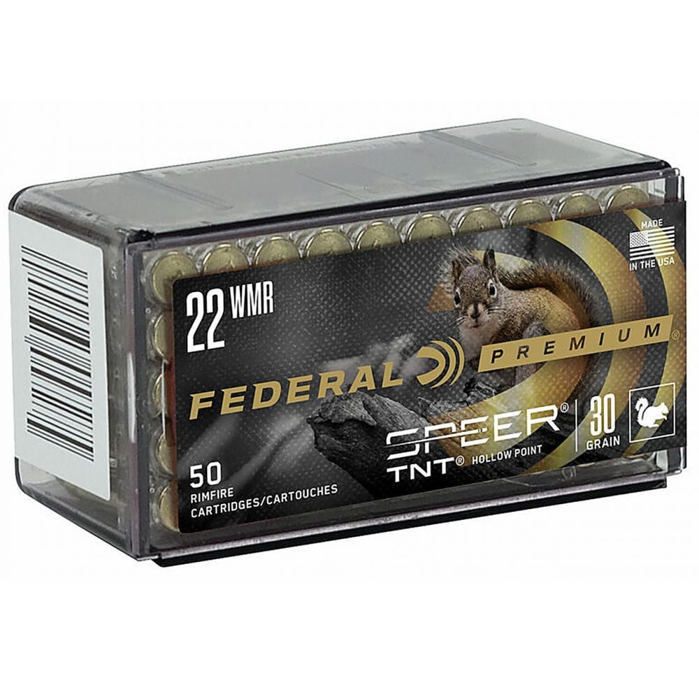 Federal Premium Speer TNT Hollow Point 22 Mag Ammo 30gr 50 Round Box