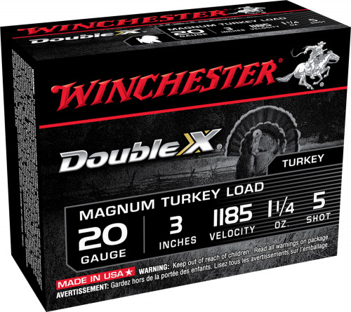 Winchester Supreme XX Magnum Turkey Ammo 20 GA 3 1 1/4 oz #5 shot 10rd box