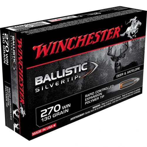 Winchester 270 Win 130 Grain Supreme Ballistic Silver 20rd box
