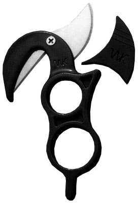 Wyoming Skinner Blade Knife w/Black Polymer Handle