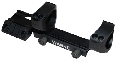 Warne Fixed Scope Rings For Ramp 30MM Style Matte Bla