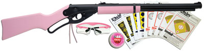 Daisy 1998 Air Rifle 177 Caliber BB Pink Wood Stock Matte Barrel with Fun Kit