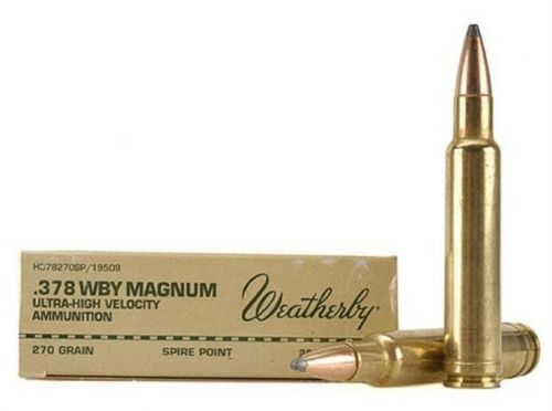 Weatherby Select Plus Spire Point Soft Point 378 Weatherby Ammo 270 gr 20 Round Box