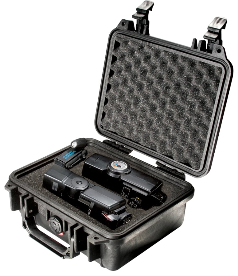 Pelican Case 10x9x4 Watertight/Crushproof Black Poly