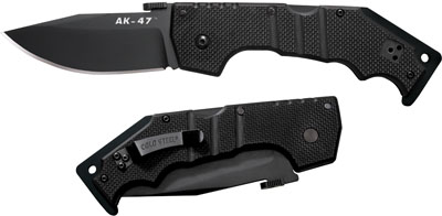 Cold Steel AK-47 Folder AUS-8 Clip Point Blade Black