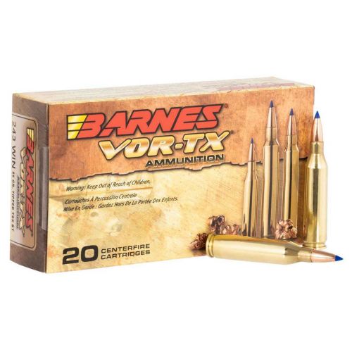 Barnes VOR-TX 243 Win 80gr Tipped TSX Boat Tail  20rd box